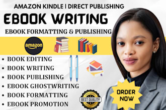 be your ebook writer ebook ghostwriting fiction and non fiction book ghostwriter