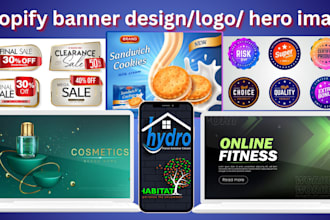 website banner, shopify banner, website header, slider or cover