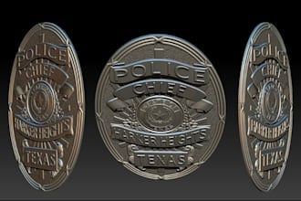 sculpt 3d coin model bas relief 3d model 3d printable coin for cnc or zbrush