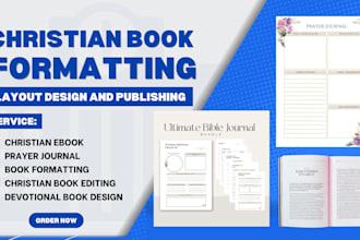 copy edit format design christian ebook devotional  prayer book journal design