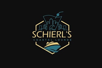 design exceptional waterfront cocktail lounge logo