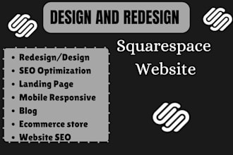 create design and redesign squarespace website photography and fitness website