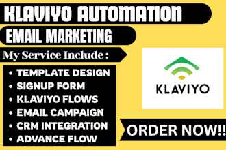 klaviyo email marketing flows shopify marketing sales campaign template design