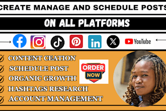 create schedule manage engaging social media content and posts on all platform