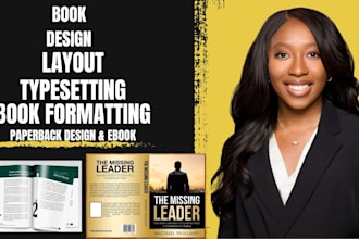do book typesetting, kdp formatting, and layout book design for ebook and print
