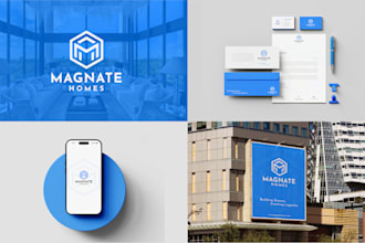 design a business logo with complete brand identity package