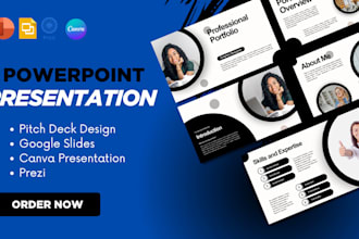 redesign powerpoint slides, pitch deck design, keynote, canva sales presentation