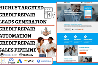 provide credit card repair lead cre dit repair automations credit repair website
