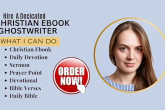 write christian ebook, journal prayer book, daily devotion, prayer point KDP