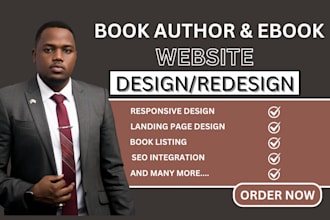 author website book author website ebook landing page