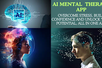 develop ai mental therapy app, mental health app, self improvement app