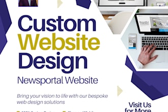 create a custom wordpress news portal website