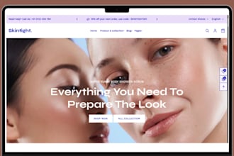 skincare website skincare shopify store beauty website cosmetic beauty store