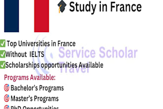help you in study in france with scholarships and visa process