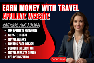 setup automated travel affiliate website booking website travel agency
