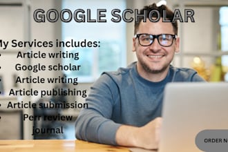 write and publish your research article in a peer review indexed google scholar