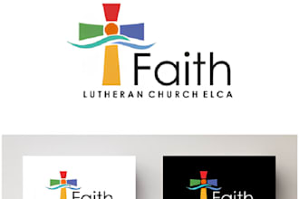do modern church or business logo design professionally