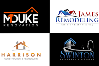 design kitchen, bathroom renovation, remodelling and home builder logo