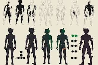 create any character reference sheet