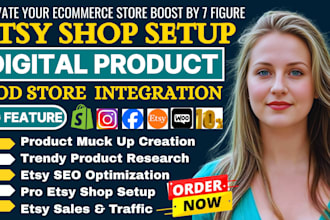 etsy creation digital product store etsy seo setup etsy shop stan store design