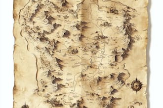 draw 2d rpg fantasy map, landscape, dndart map design