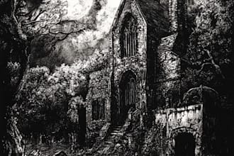 dark art illustration for album covers and more