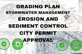 do site grading plan, erosion sediment control plan, storm water for city permit