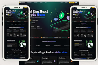 professionally build secure custom fintech crypto blockchain website for startup