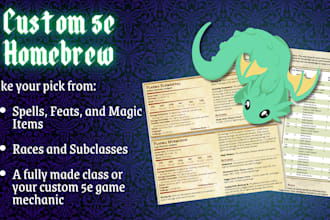 create homebrew classes, subclasses, races, and more