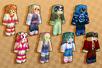 make you a cool custom minecraft skin