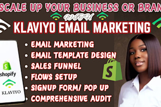 setup klaviyo email marketing flows sales funnel setup for shopify marketing