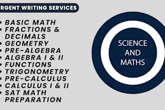 be your math tutor for calculus, algebra and trigonometry