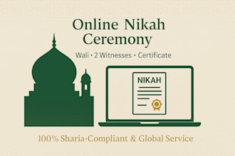 perform a legitimate online nikah according to islamic guidelines