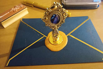 send a handwritten letter with a beautiful artistic envelope