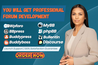 build a forum website, social website with wordpress, mybb, phpbb, vbulletin