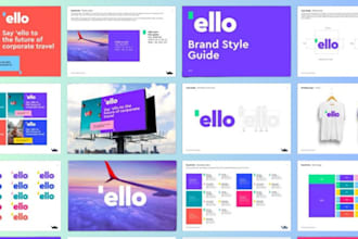 create a professional brand style guide and brand book