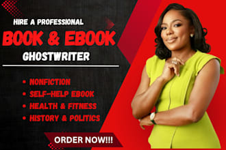 provide professional ebook writing as your ghost book writer for nonfiction book