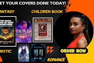 do book cover design, fantasy book cover, ebook cover, thriller book cover