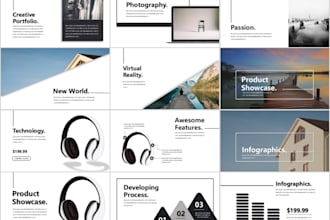 create modern, business , chinese style powerpoint presentations