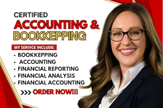 do accounting and bookkeeping, financial analysis report and finance assignment
