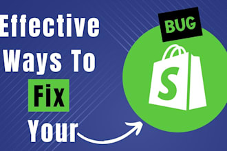 fix bug, shopify bug fixing, shopify errors, integrate third party apps shopify