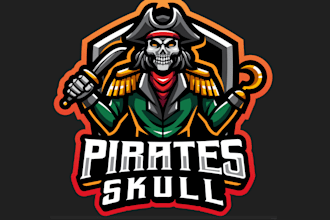 design high quality export pirate logo design with fastest delivery