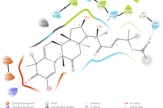do molecular docking, interaction table and images