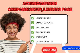 setup activecampaign automation email templates landing pages