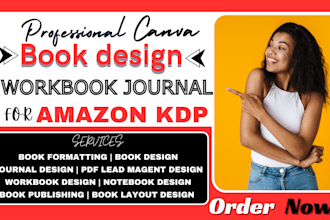 do canva ebook design kdp formatting journal workbook design cookbook recipe ppt