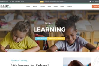 build squarespace kindergarten website daycare childcare school website