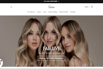 build hair extension shopify store dropshipping hair extension website