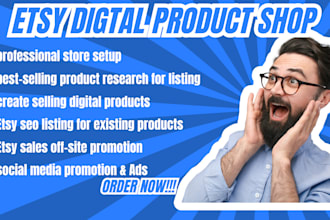 setup etsy product listing SEO, etsy digital products shop, etsy digital product