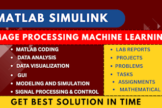 do best matlab programming, simulink, image and gui machine learning tasks