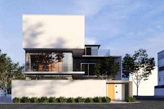 render 3d guggenheim house,biltmore estate design, cgi landscape,sketchup facade